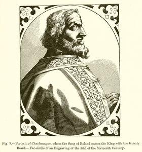 Portrait of Charlemagne, King with the Grizzly Beard by French School