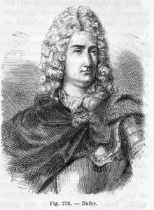 Portrait of Charles François Du Fay (Dufay?) (1698 - 1739), French chemist and physicist in Histoire de France by Henri Martin
