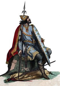 Portrait of Charles Martel, Frankish military and political leader by French School