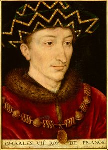 Portrait of Charles VII, King of France by French School