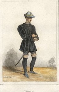 Portrait of Charles VII (1403 - 1461), King of France