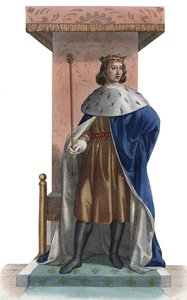 Portrait of Charles V of France, called the Wise (1338-1380), King of France by French School