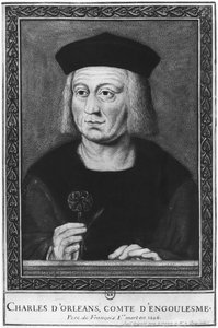 Portrait of Charles of Orleans, Count of Angouleme, after the original from the collection Roger de Gaignieres