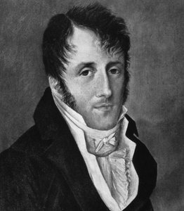 Portrait of Chateaubriand. 19th Century Engraving