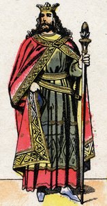 Portrait of Childebert II, King of Austrasia by French School