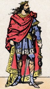Portrait of Childeric II, King of the Franks from 670 to 673.