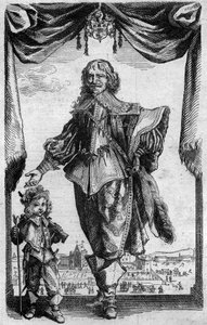 Portrait of Claude Deruet, French painter. Engraving from the Histoire de la Engraving by Georges Duplessis