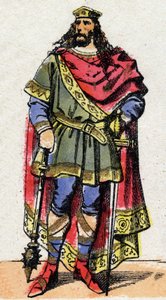 Portrait of Clovis I (c. 466-511), King of the Franks. by French School