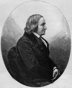 Portrait of Count Alfred de Vigny (1797-1863), French writer and poet. Engraving in 