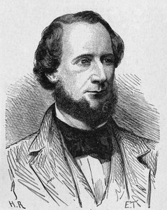 Portrait of Cyrus West Field (1819 - 1892), American Industrialist - in Album of Science; Illustrious Scholars; Great Discoveries 1896