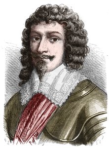 Portrait of Duke Henry II of Montmorency. Engraving from the end of the 19th century by French School