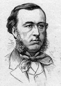 Portrait of Elme Marie Caro (1826-1887), French philosopher. Engraving in Le Monde Illustré n°883 of 14 March 1874. by French School
