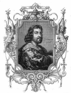 Portrait of Emperor Othon I of Germania, known as the Great (Otton, 912-973). Engraving in 