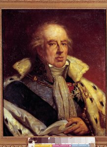 Portrait of Francois-Alexandre-Frederic, Duc de la Rochefoucauld Liancourt, economist (1747-1837) in costume of Pair de France under the Restoration. Versailles. Musee du Chateau by French School