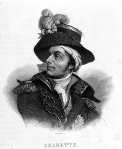 Portrait of François Athanase De Charette de la Contrie (1763 - 1796) - in Revolution francaise by Thiers. 19th century by French School