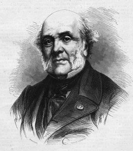 Portrait of Frederic Auguste Demetz (1796-1873), French lawyer, founder of the agricultural colony and penitentiary of Mettray intended to rehabilitate young delinquents. Engraving in Le Monde Illustré n°866 of November 15 by French School