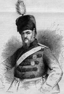 Portrait of Frederic VII (1808-1863), King of Denmark. Engraving in “Le Monde Illustré” n°346 of 28 November 1863