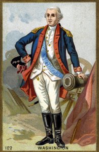 Portrait of George Washington (1732-1799). Chromolithography of the late 19th century