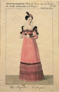 Portrait of Giuseppina Ronzi de Begnis in the role of Rosina in 