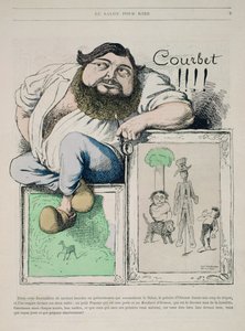 Portrait of Gustave Courbet, Illustration from Gill Revue, Published by Marchandeau