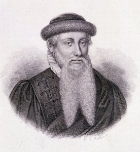 Portrait of Gutenberg - in Portrait of Useful Men by French School
