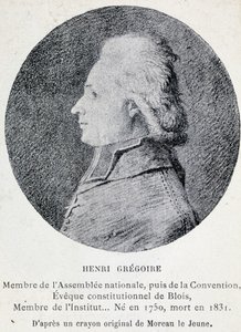 Portrait of Henri Known as the Abbe Gregoire (1750-1831), French Ecclesiastic and Politician by French School