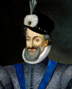 Portrait of Henry IV (1553-1610) King of France (detail) by French School