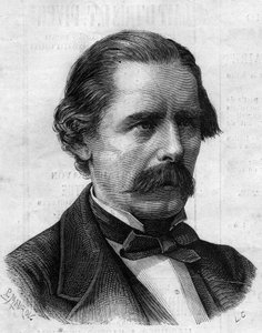 Portrait of Henry Thompson, English physician, surgeon of Napoleon III. Engraving in Le Monde Illustré n°825 of 1st February 1873. by French School