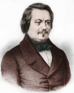 Portrait of Honore de Balzac, French novelist