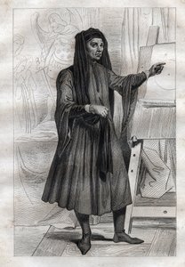 Portrait of Italian painter Giotto di Bondone by French School