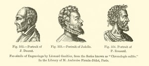 Portrait of J. Daurat, Portrait of Jodelle, Portrait of P. Ronsard by French School