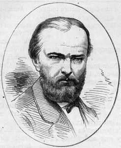 Portrait of Jean Jacques Henner, French painter. Engraving in Le Monde Illustré n°890 of 2 May 1874 by French School