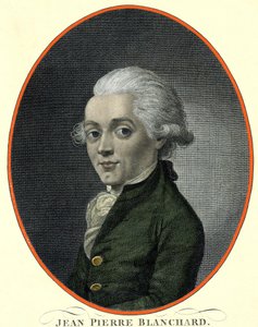 Portrait of Jean Pierre Blanchard (1753-1809), French aeronaut by French School