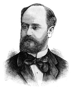 Portrait of Jules Develle (1845-1919), French Politician. Engraving in 