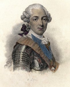 Portrait of Louis Jean Marie de Bourbon, Duke of Penthievre (1725-1793), Grand Admiral and Mecene Francais. in "Portraits des Hommes Useful"
