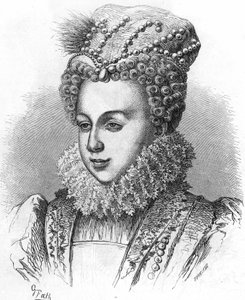 Portrait of Margaret of Valois known as Queen Margot (1553-1615), wife of Henry IV. From 