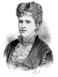 Portrait of Maria Pia, Queen of Portugal (1847-1911). Engraving in Le Monde Illustre, 22 May 1886 by French School