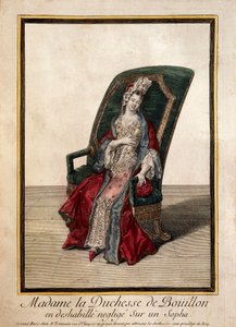 Portrait of Marie Anne Mancini (18th Century Engraving)