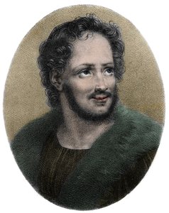 Portrait of Mathurin Regnier (1573-1613), French satirist, Engraving by French School