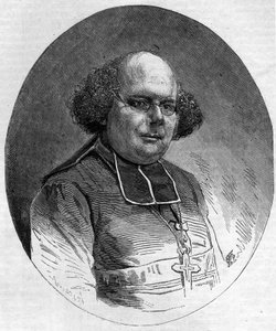 Portrait of Patrice Cruice (1815-1866), bishop of Marseille from 1861 to 1865. Engraving in Le Monde Illustré n°232 of September 21