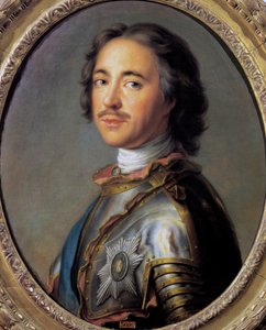 Portrait of Peter I known as Peter the Great by French School