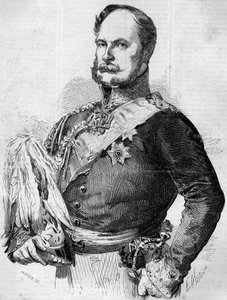 Portrait of Prince Frederic Guillaume Louis (1797-1888), future William I, King of Prussia and Emperor of Germany. Engraving in Le Monde Illustré n°30 of 7 November 1857.