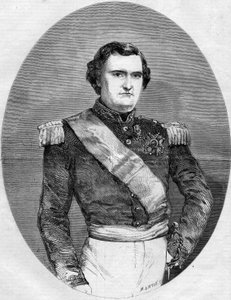 Portrait of Prince Napoleon Joseph Charles Paul Bonaparte (1822-1891). Engraving in Le Monde Illustré n°94 of 29 January 1859. by French School