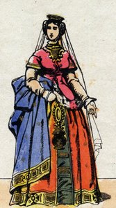 Portrait of Queen Joan of Evreux (1307-1371). by French School