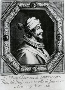 Portrait of Sabbatai Zevi [1626 – 1676], c.1666 by French School