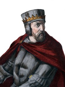 Portrait of Simon IV de Montfort, 5th Earl of Leicester (1150-1218), French nobleman by French School