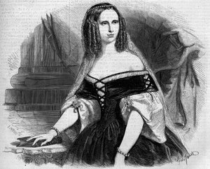 Portrait of Sophie of Württemberg, Queen of Holland. Engraving in 