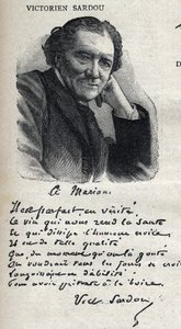 Portrait of Victorian Sardou (1831-1908), Playwright, in 