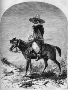 Portrait of an Arab rider from the border of Morocco