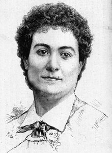 Portrait of the Diva Mme Peschard deceased in 1887 by French School